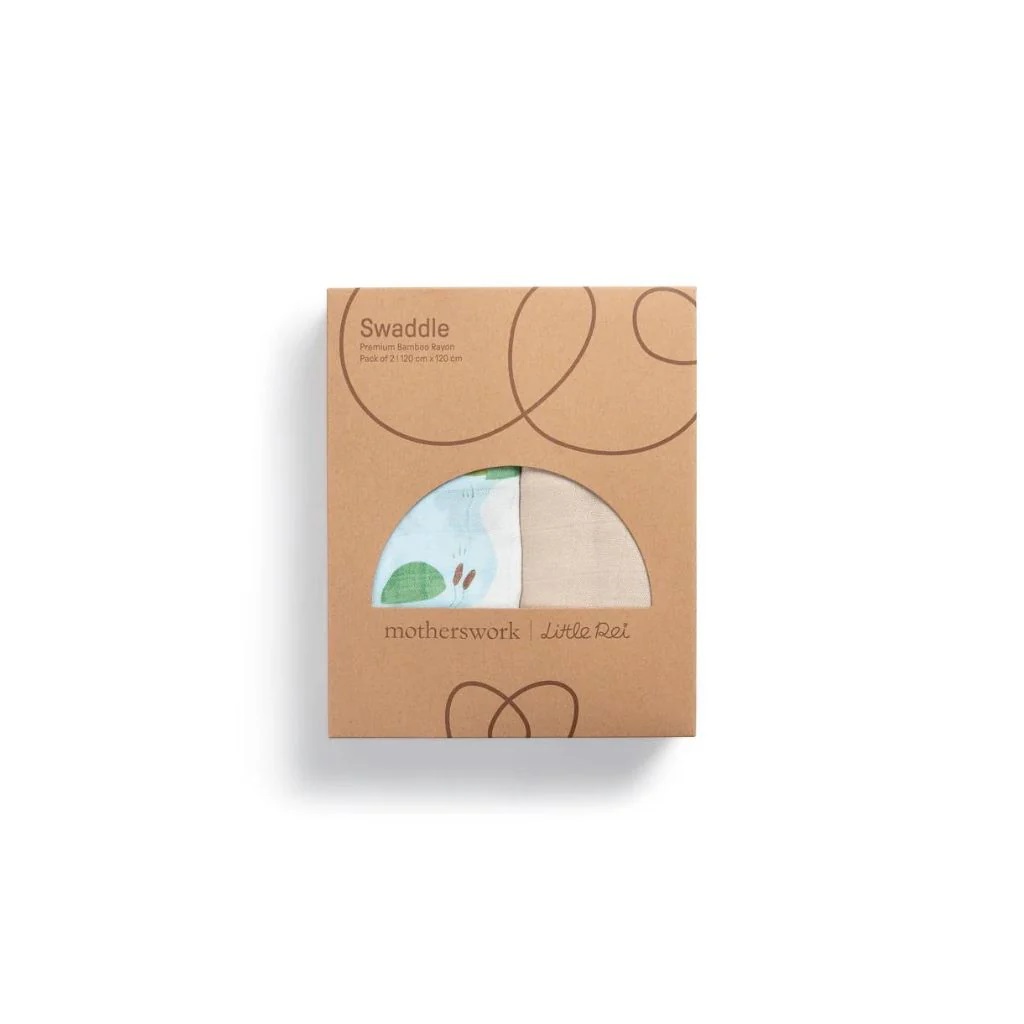 Little Rei Bamboo Swaddle 2pc (120x120cm)